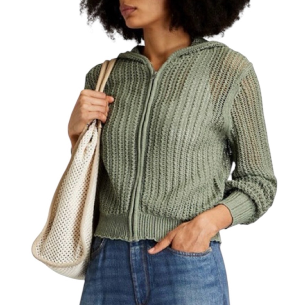 NWT rag & bone Sage Riley Zip Hoodie - Sz M